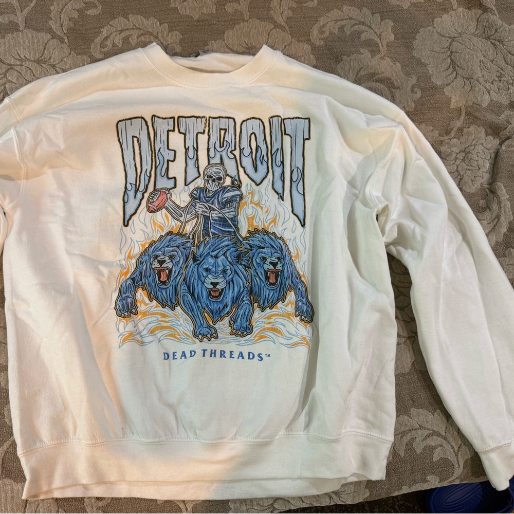 DeadThreads Crewneck Detriot Lions
